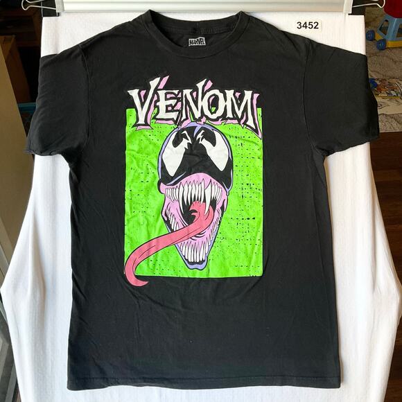 Marvel Men’s Short Sleeve T-shirt size M, Black, Venom - Picture 1 of 7